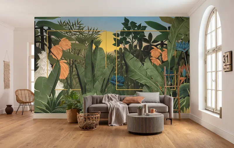 Rousseau Remix Artistic Mural Wallpaper 1