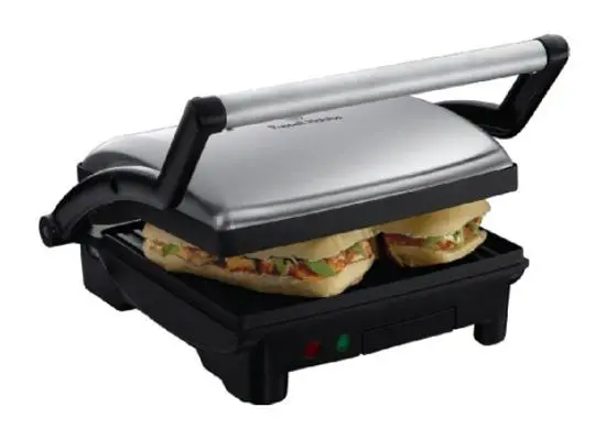 Russell Hobbs Rh17888 Stainless Steel Panini Grill – Dual Heating Plates 1