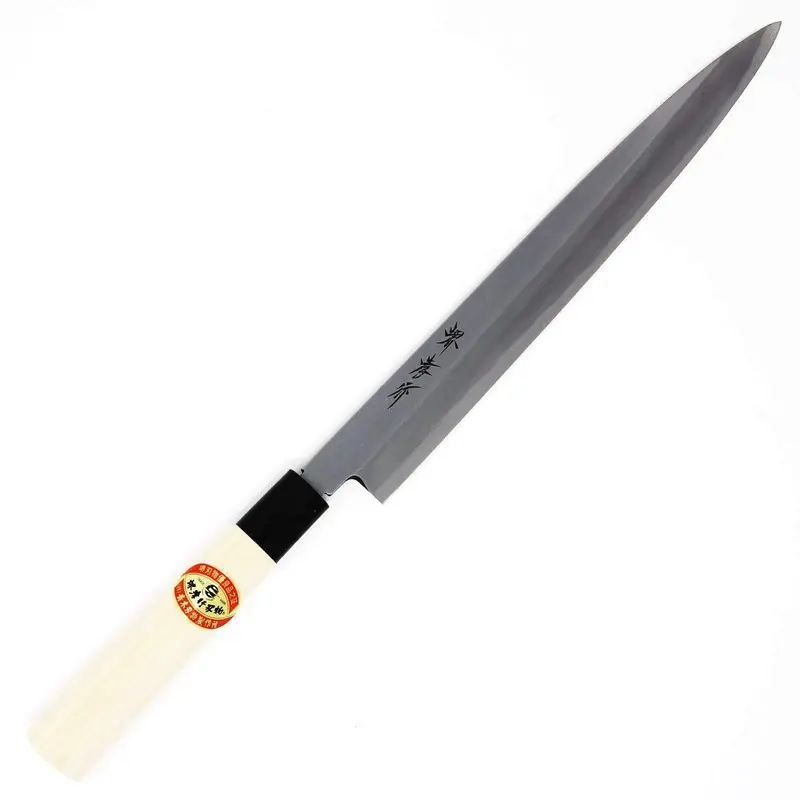 Sakai Takayuki Kasumitogi Yanagiba Knife – Shirogami Carbon Steel, Sashimi Specialist 1