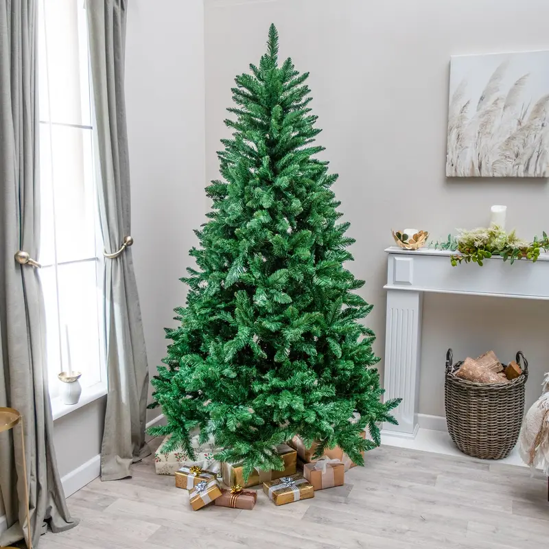 Sandringham Full-Bodied 5-Foot To 9-Foot Artificial Pvc Green Christmas Tree 1