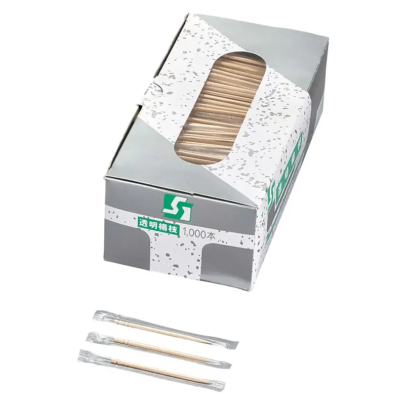 Sato Trading Clear-Wrapped Birch Youji Toothpicks – 1000 Count 1
