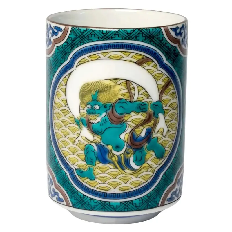 Seikou Jidaiga Kutani Porcelain Yunomi Teacup By Yoshidaya Workshop 1