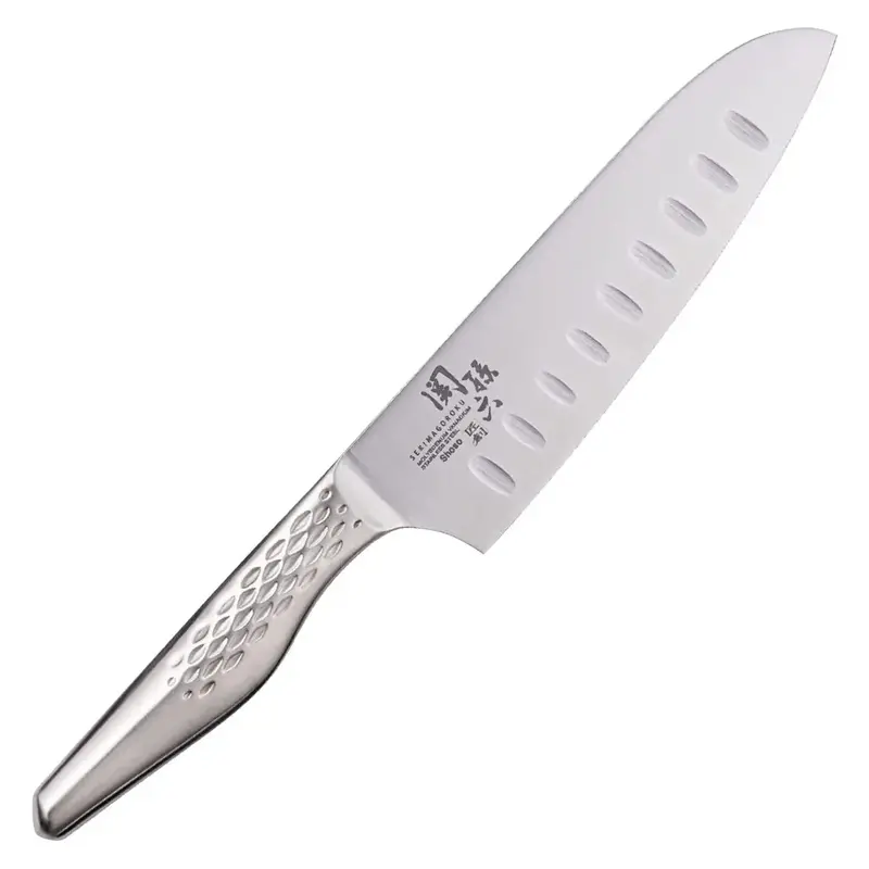 Seki Magoroku Shoso Dimple-Edged Santoku Knife – Stainless Steel 1