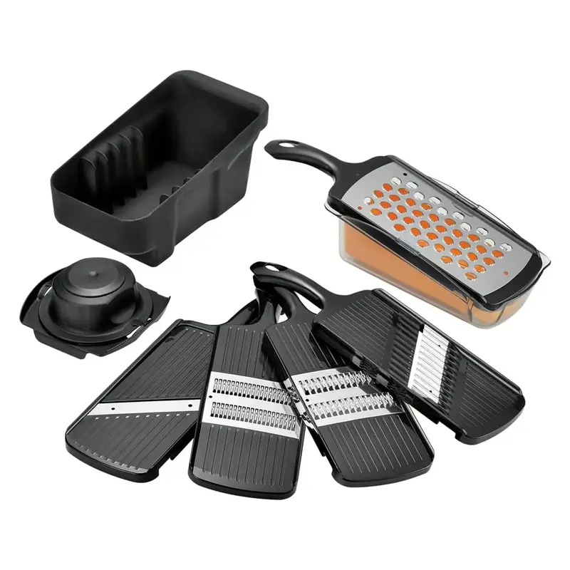 Shimomura Pro Abs Mandoline Slicer – 5-Piece Complete Cutting System 1
