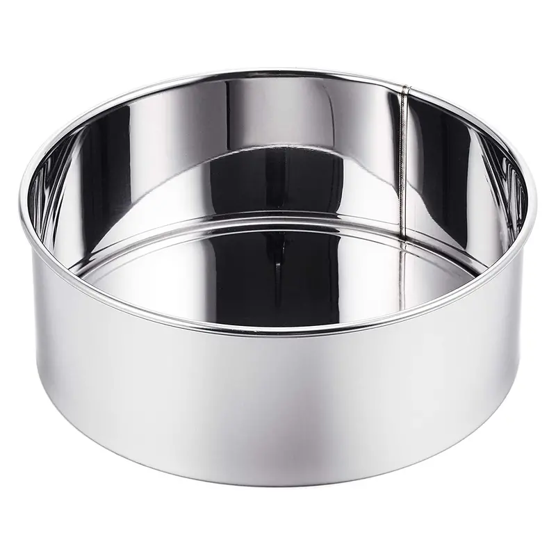 Shimotori Stainless Steel Cake Pan – Round Baking Mold With Detachable Base 1