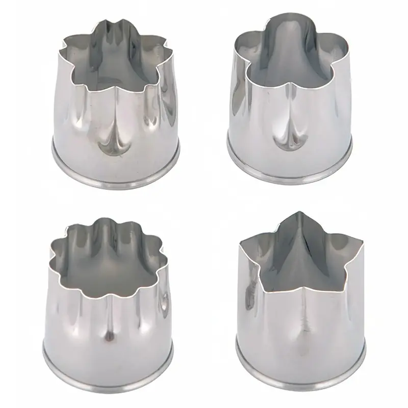 Shimotori Stainless Steel Cookie Cutter Set – 4-Piece Assortment 1