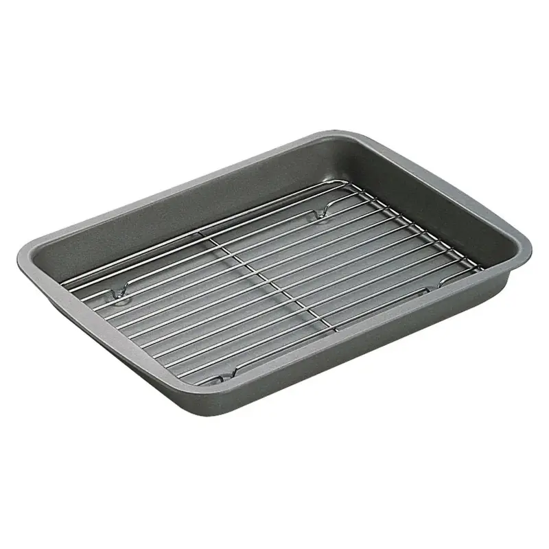 Shimotori Tin-Free Steel Tempura Cooling Rack – Durable Food-Grade Rack Set 1