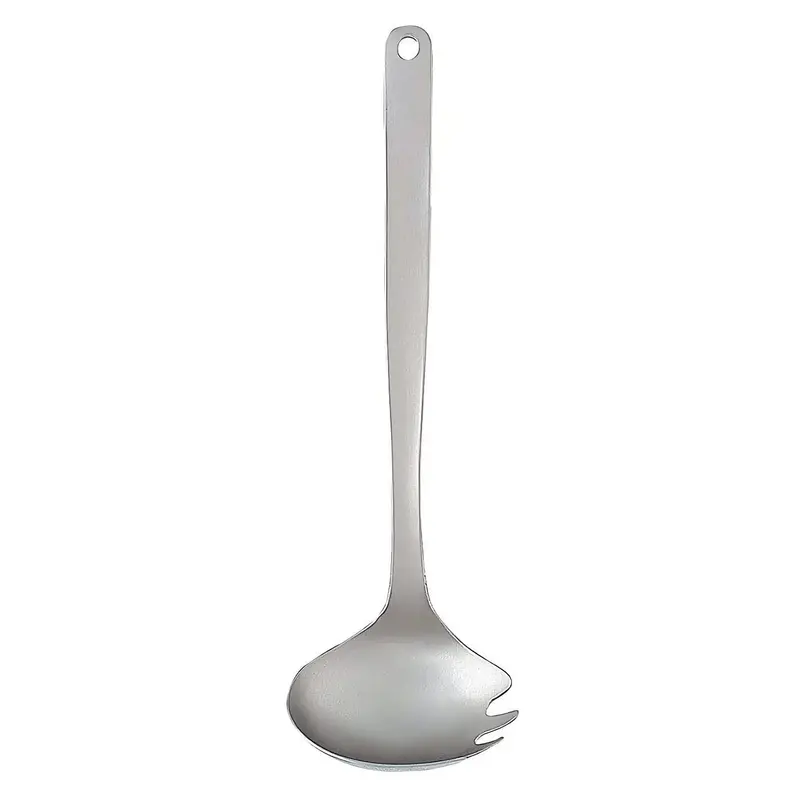 Sori Yanagi Stainless Steel Fork Ladle – 28.8 Cm, Hybrid Tool Combining Ladle Function & Fork Grip 1