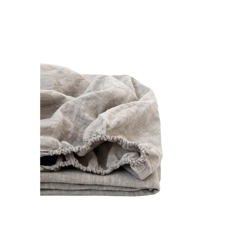 Subtle Heathered Melange Linen Fitted Sheet 1