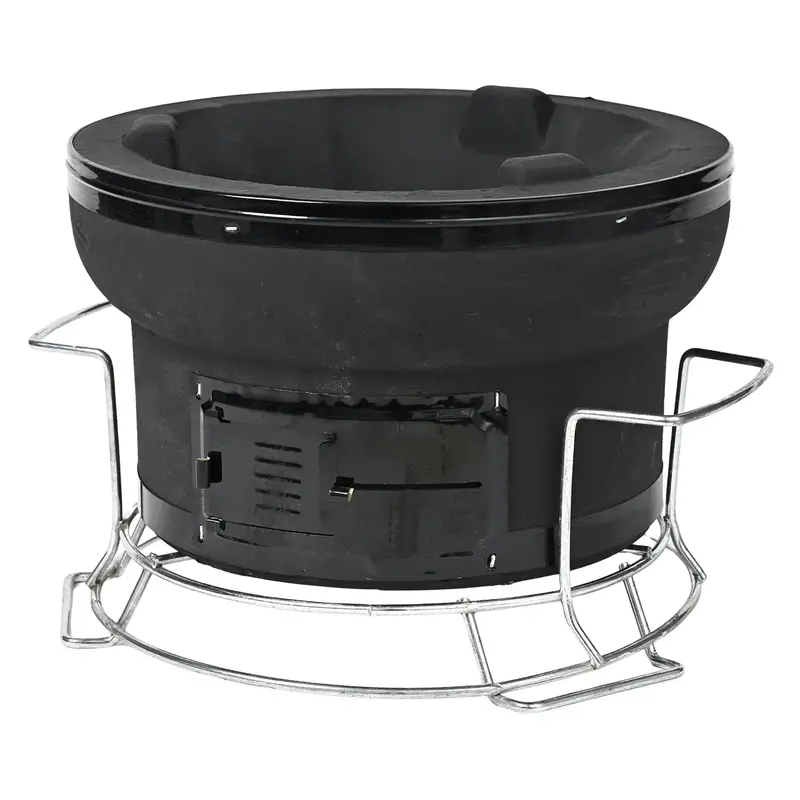 Tfs Traditional Charcoal Shichirin Grill With Sturdy Steel Stand 1