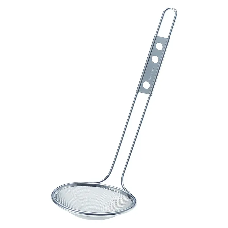 Three Snow Mini Oil Skimmer – Compact Stainless Steel Mesh Strainer 1