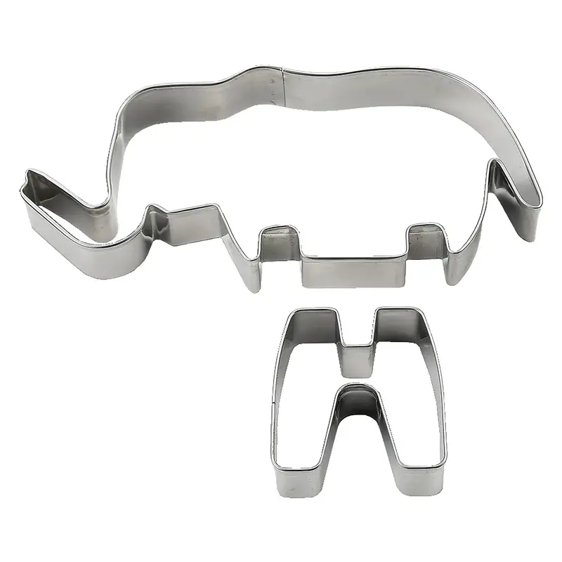 Tigercrown Cake Land 3D Elephant Cookie Cutter – Precision-Cut Stainless Steel Baking Mold 1
