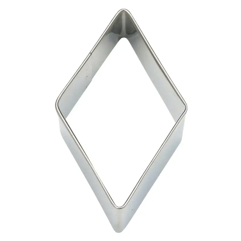 Tigercrown Diamond-Shaped Stainless Steel Cookie Cutter – Baking Essential 1