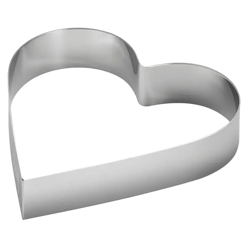 Tigercrown Stainless Steel Heart Ring Mold – Heavy-Duty Dessert Shaping Tool 1