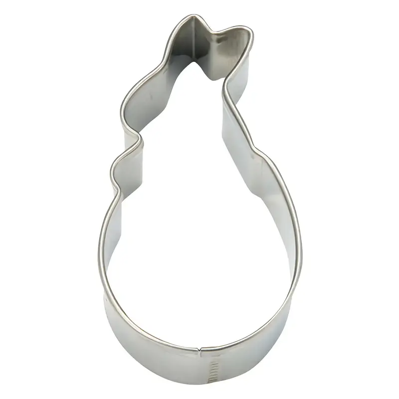 Tigercrown Standing Rabbit Cookie Cutter – Detailed Stainless Steel Design 1