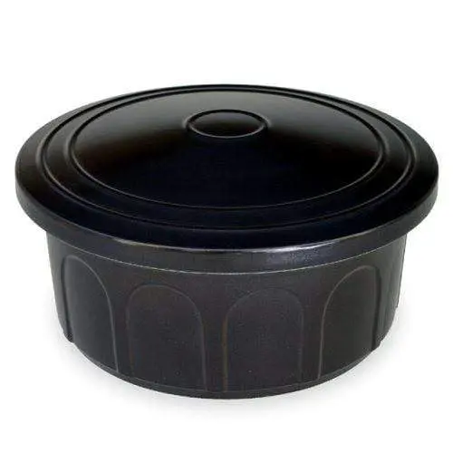 Toceram Ceramic Ohitsu Rice Container – 3-Go Capacity, Natural Glaze Finish 1