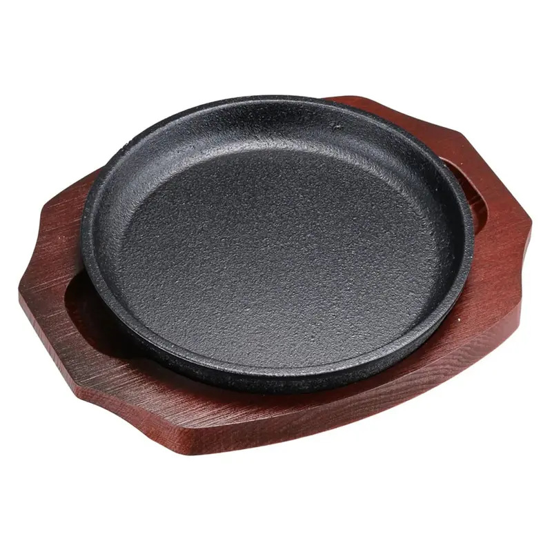 Tokiwa Round Cast Iron Sizzler Platter 1