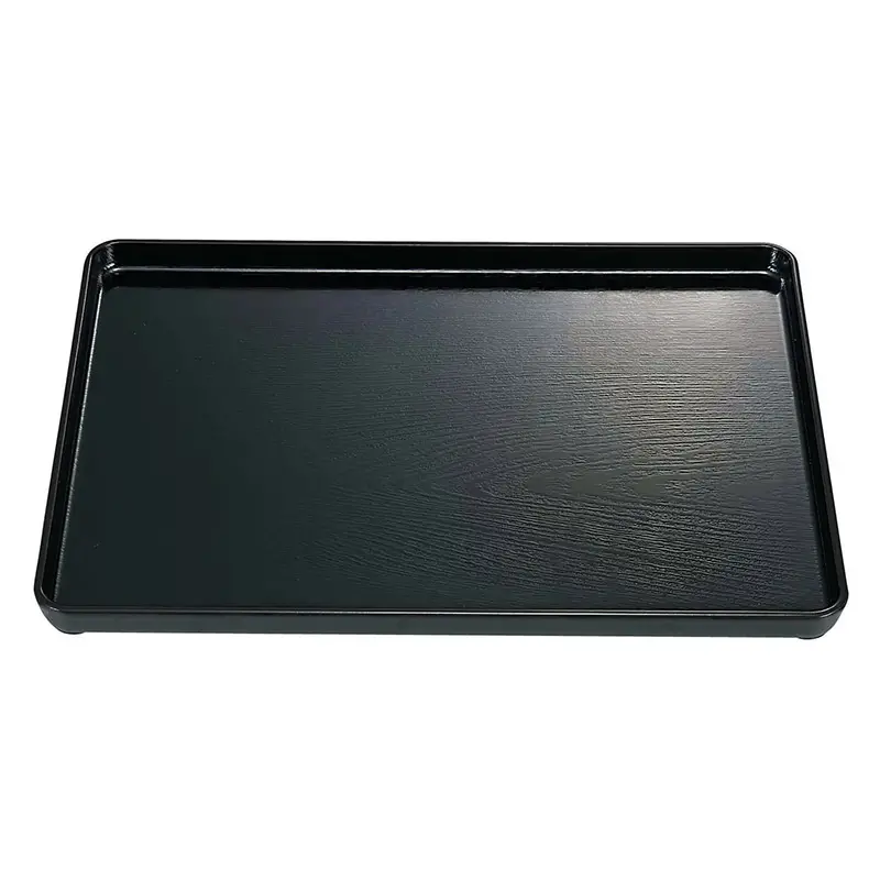 Uag Black Wood-Grain Abs Serving Tray – Anti-Slip Design 1