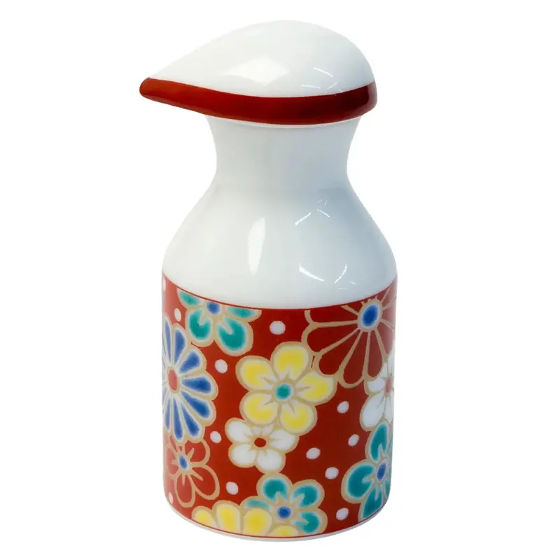 Umekiku Design Soy Sauce Dispenser – Seikou Kutani Porcelain 1