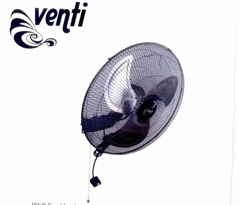 Venti Stainless Steel 18-Inch Wall-Mounted Fan – Durable & Quiet Operation 1
