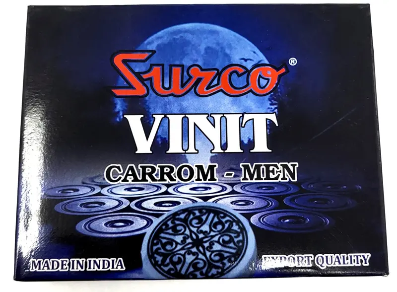 Vinit Wooden Carrom Coins Set By Surco 1