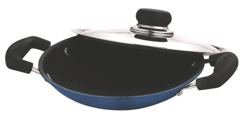 Vinod Appachetty 215Mm Non-Stick Appam Pan With Stainless Steel Lid 1
