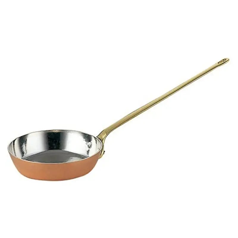 Wadasuke Copper Mini Frying Pan – Ergonomic Long Handle Design 1