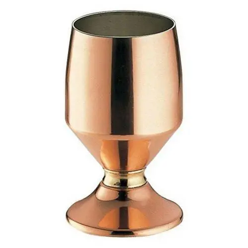 Wadasuke Handcrafted Copper Goblet – 16 Oz (440Ml) With Brass Accent Ring 1