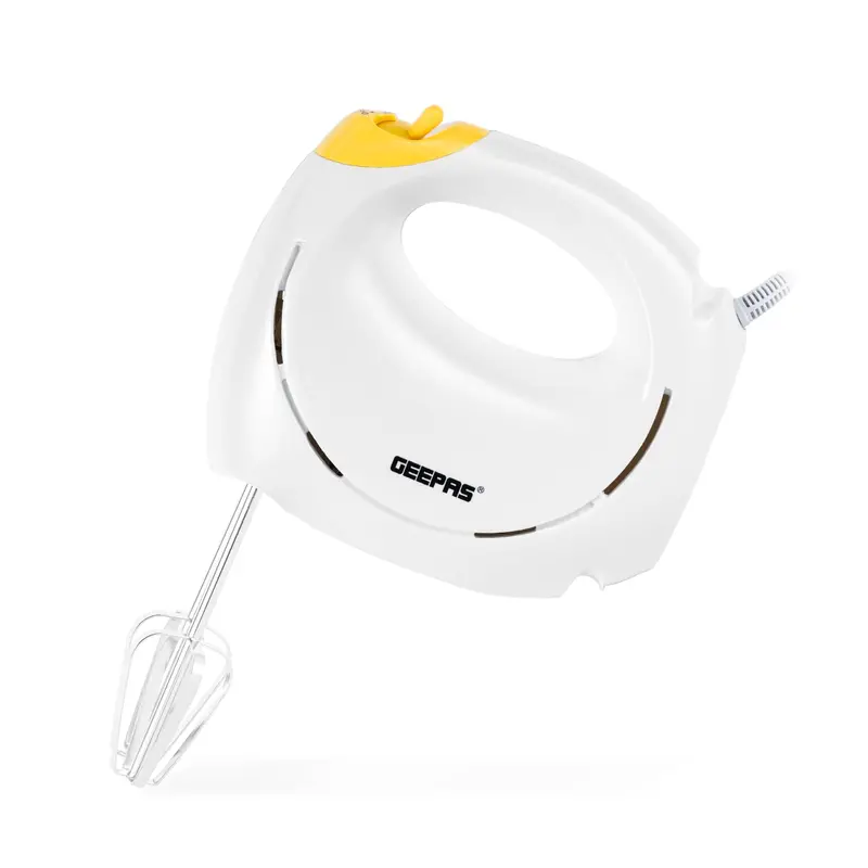 White 7-Speed Turbo Hand Mixer With Detachable Whisk Attachment 1