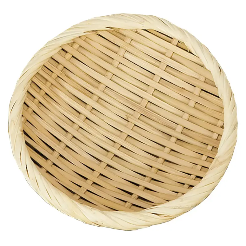 Yamacoh Lightweight Bamboo Round Colander – Compact Handwoven Drainage Basket 1