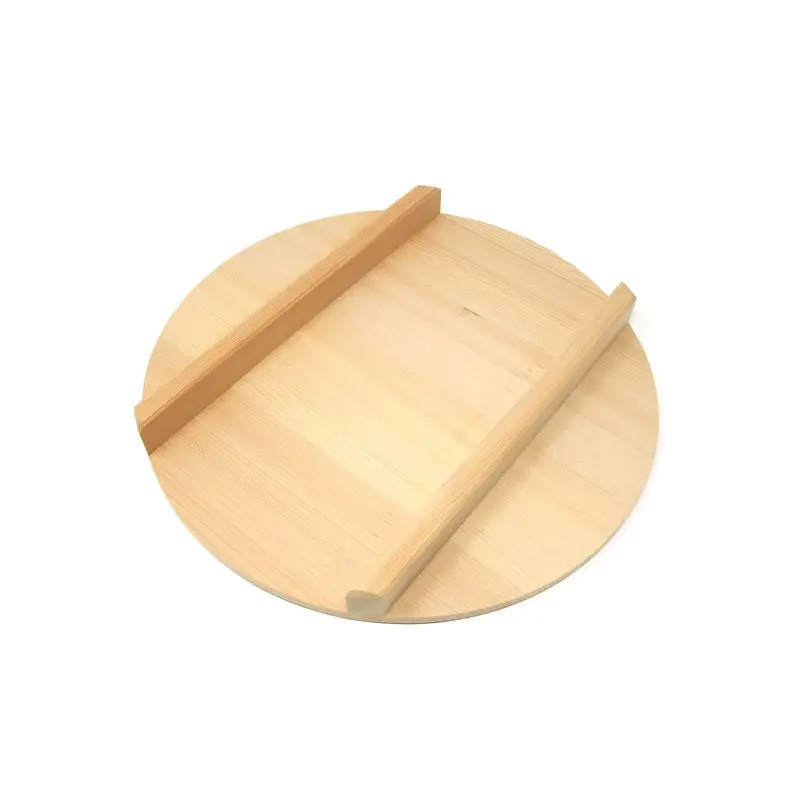 Yamacoh Sawara Cypress Round Lid For Hangiri Rice Bowls 1