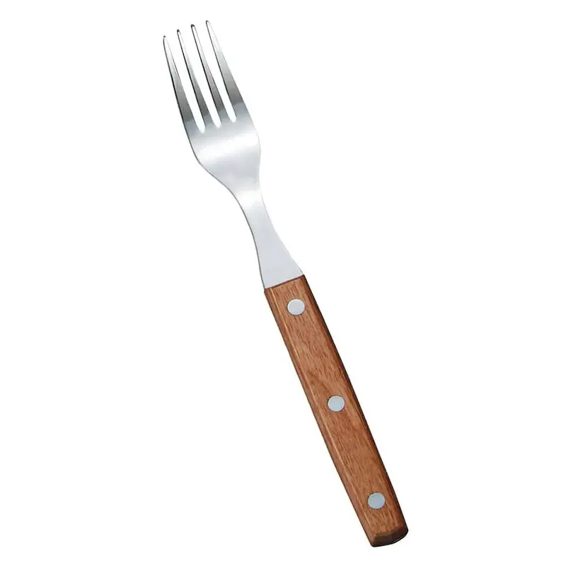 Yaxell Wooden-Handle Steak Fork – Natural Grain Accent On Premium Stainless Steel 1