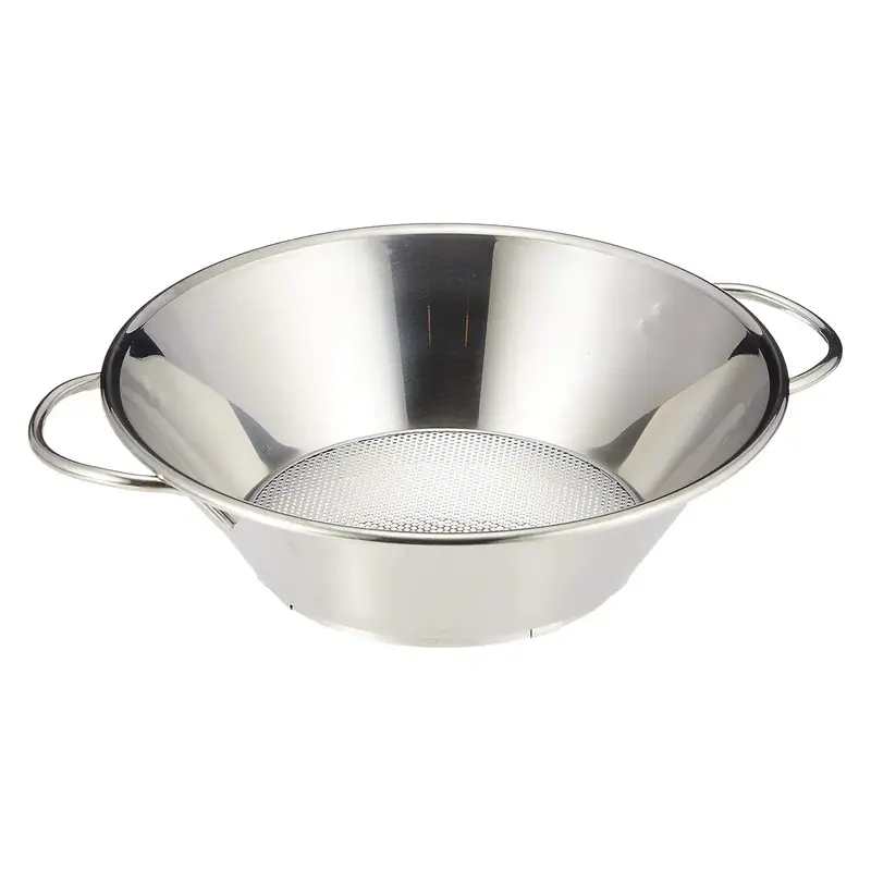 Yukiwa Dual-Handle Stainless Steel Oil Strainer – Heavy-Duty Mesh Filter For Kitchen Use 1