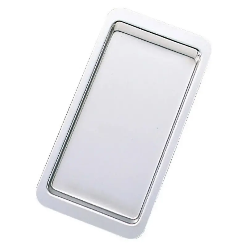 Yukiwa Flat-Rim Stainless Steel Cash Tray 1