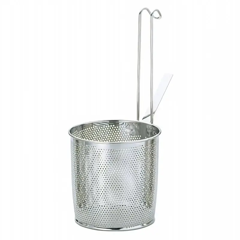 Yukiwa Perforated Stainless Steel Flat-Bottom Tebo Strainer (No Handle) 1