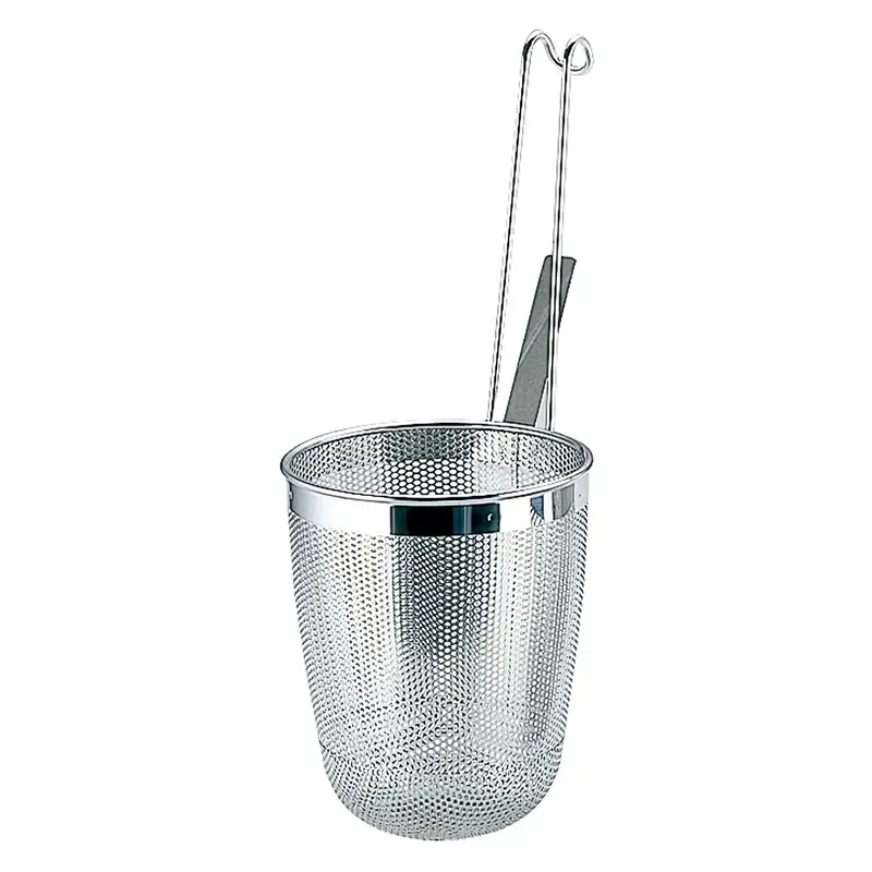 Yukiwa Perforated Stainless Steel Round-Bottom Tebo Strainer (No Handle) 1