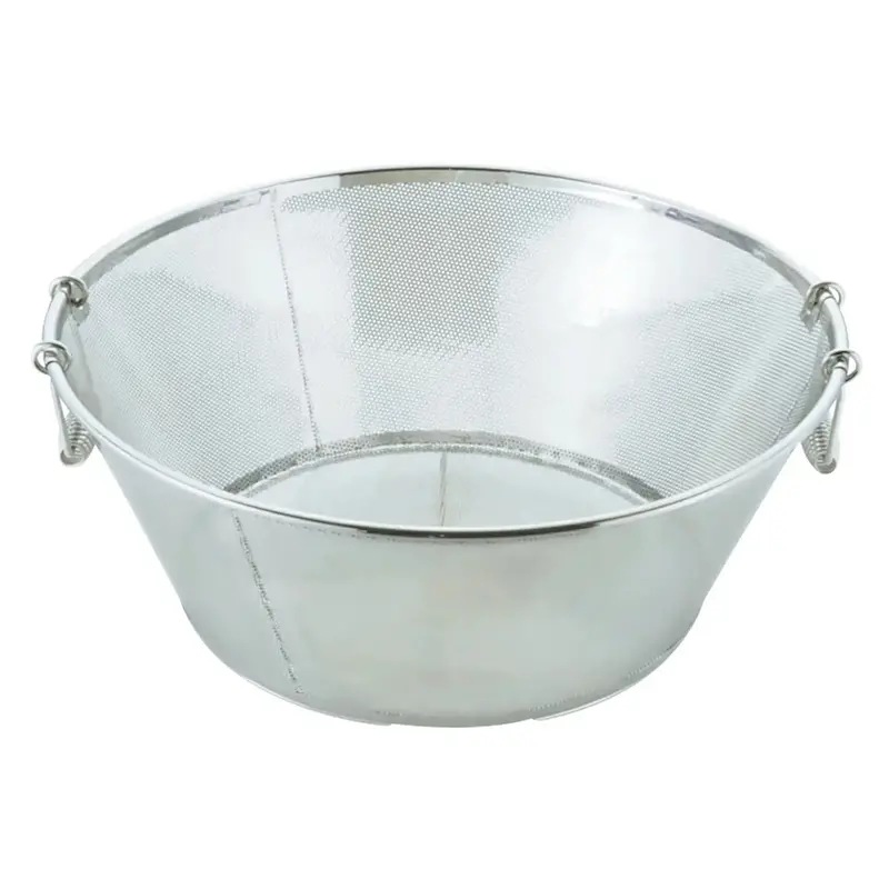 Yukiwa Stainless Steel Perforated Colander – Balanced Handle Design 1