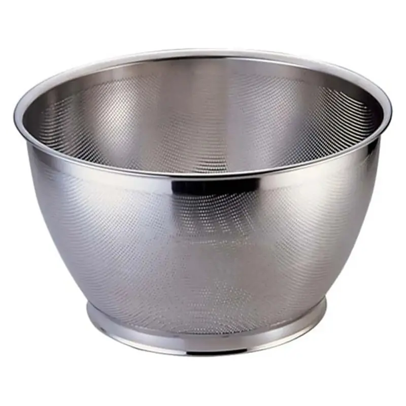 Yukiwa Stainless Steel Rice-Washing Colander With Stable Base 1