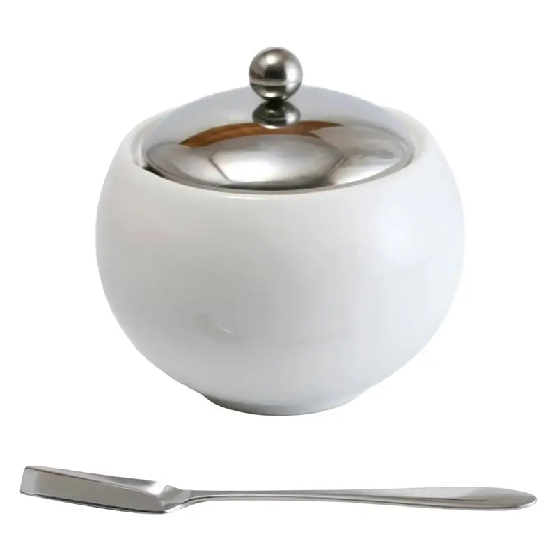 Zero Japan Ceramic Jam Jar With Integrated Spoon 1