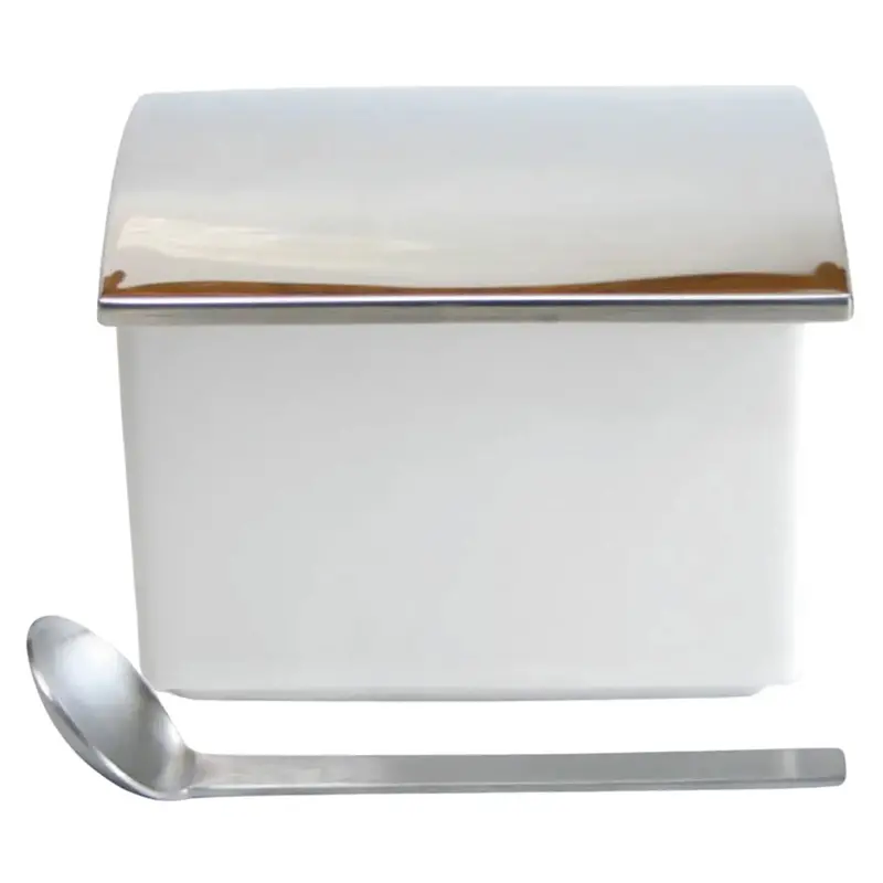 Zero Japan Ceramic Square Storage Container With Lid 1